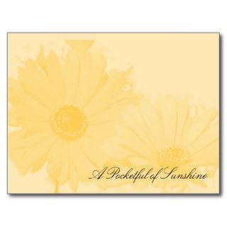 Sunflower, A Pocketful of Sunshine Postcard
