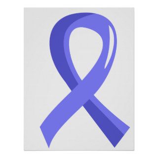 Prostate Cancer Light Blue Ribbon 3 Print