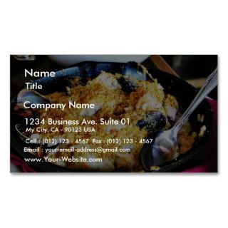 Dinner Food Business Card Templates