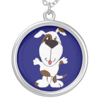 AB  Happy Dog Cartoon Necklace