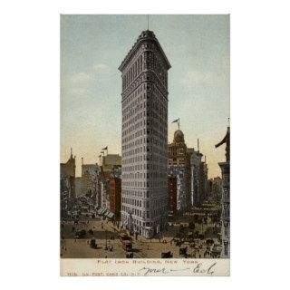 Flat Iron Building, New York City 1918 Vintage Posters