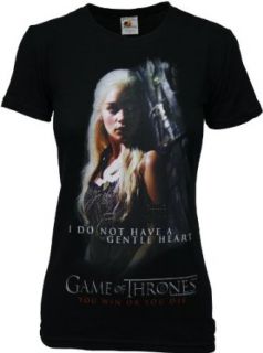 Game of Thrones Dany Gentle Heart Juniors Girly T Shirt, X Large Clothing
