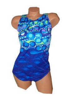 Beach Native Swimwear Water Metrics PLUS SIZE High Neck Tank Style Swimsuit (24W) Fashion One Piece Swimsuits