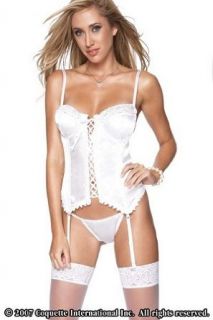 Bustier And Thong White Clothing
