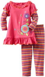 Good Lad Baby Girls Infant 2 Piece Legging Set, Pink, 12 Months Infant And Toddler Clothing Sets Clothing