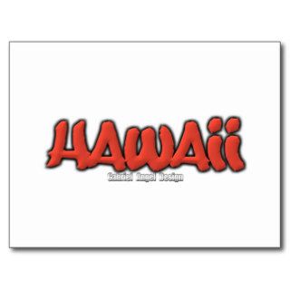 Hawaii Graffiti Post Card