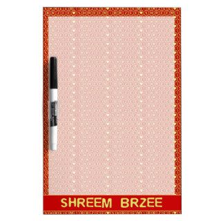 Red Gold Chant Shreem Brzee attract wealth Dry Erase Whiteboards