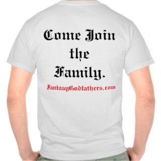 Fantasy Godfathers, THE FIVE FAMILIES OF FANTASY Tee Shirts