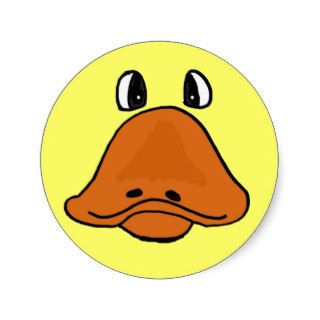 BG  Hilarious Cartoon Duck Face Sticker