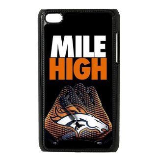 Cool NFL Denver Broncos Team Logo Mile High iPod Touch 4th Generation Hard Plastic Case Cover   Black Cell Phones & Accessories