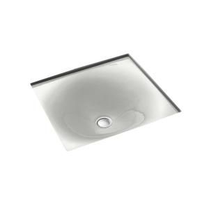 KOHLER Iron/Tones Undermount Bathroom Sink in Sea Salt K 2827 FF