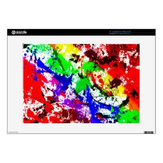 Rainbow Paint Splatter 15" Laptop Decals