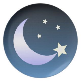 Moon And Stars Dining Plate