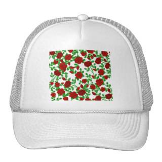 Brilliant Red Roses On Any Color Background Hat