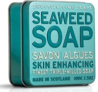 Scottish Fine Soaps Vintage Fragrances Soaps in a Tin Seaweed  Bath Soaps  Beauty