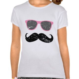 Incognito girl   funny mustache and sunglasses shirts