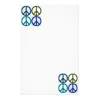 Peace Sign Pop Art Stationery Paper