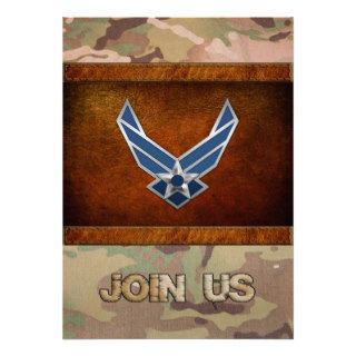 [100] U.S. Air Force (USAF) Logo Custom Invites