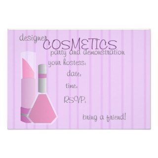 Cosmetics Party Custom Invites