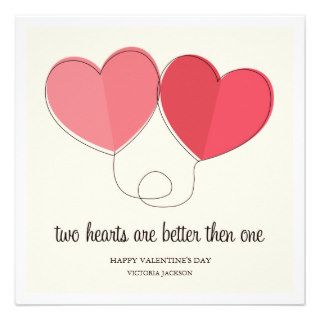 TWO HEARTS ARE BETTER THEN ONE INVITES