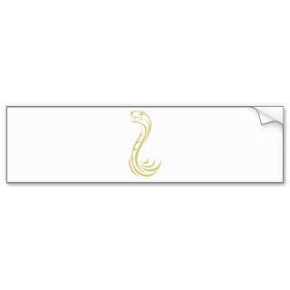 Cool Viper Snake Logo Bumper Sticker
