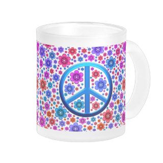 Hippie Peace Sign Coffee Mugs