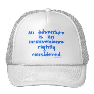 Life Is An Adventure   Blue Mesh Hat