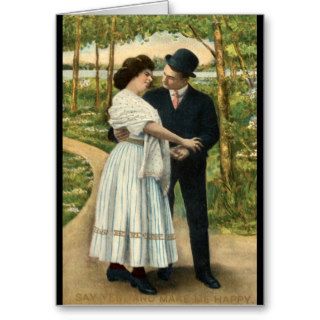 Will you marry me? Say yes 1909 Vintage Cards