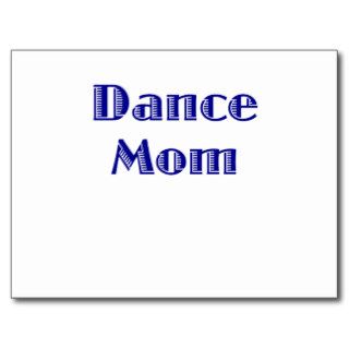 Dance Mom Postcards
