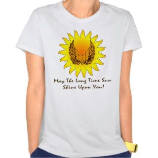 Long Time Sun Winged Heart Dark Lettering T Shirts