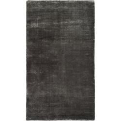 Hand woven Solid Grey Casual Hastings Rug (8' x 11') Surya 7x9   10x14 Rugs