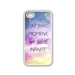 Quote   At That Moment, We Were Infinite Galaxy Sky iPhone 5 White Case   For iPhone 5/5G White   Designer TPU Case Verizon AT&T Sprint Cell Phones & Accessories