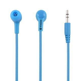 Gino 1.2M Long Cable 3.5mm Plug In Ear Earphone Headphone Sky Blue for iPhone iPad iPod Automotive