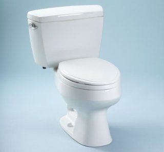 TOTO CST464MF 01 Aquia III Dual Max Toilet Universal Height, Cotton White   Two Piece Toilets  