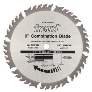 Freud LU84M009 9 Inch 40 Tooth ATBF Combination Saw Blade with 5/8 Inch Arbor   Circular Saw Blades  