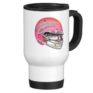 Powderpuff Pink Football Helmet Mugs