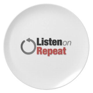 Listen on Repeat Dinner Plate