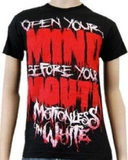 Motionless In White   Open Your Mind Soft Fit T Shirt Clothing