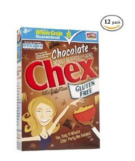 General Mills Chocolate Chex Cereal   12 Pack  Cold Breakfast Cereals  Grocery & Gourmet Food