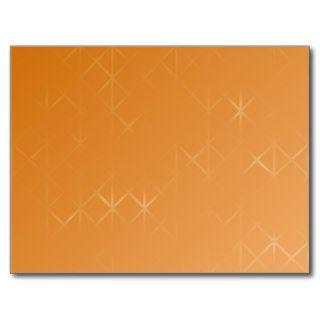 Orange Background. Abstract Misty Grid Design. Postcards