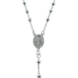 Eternally Haute Italian Sterling Silver 26 inch Rosary Necklace Eternally Haute Sterling Silver Necklaces