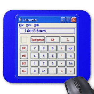 FUNNY COMPUTER CALCULATOR MOUSE PADS
