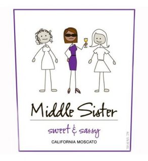 Middle Sister Sweet and Sassy Moscato Wine