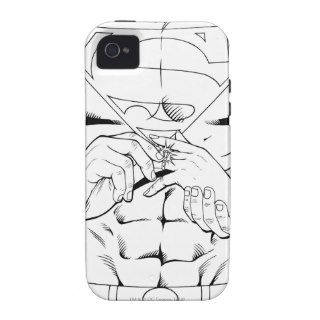 Superman Black and White 3 iPhone 4/4S Cases