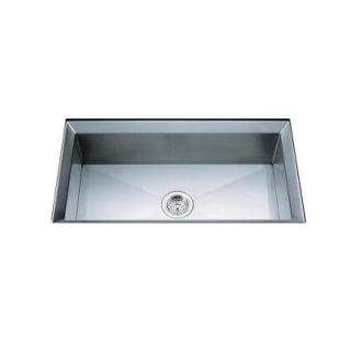 KOHLER Poise Undermount Stainless Steel 33x18x9.75 0 Hole Single Bowl Kitchen Sink K 3387 NA