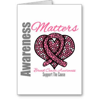 Support The Cause Breast Cancer Awareness Matters Cards
