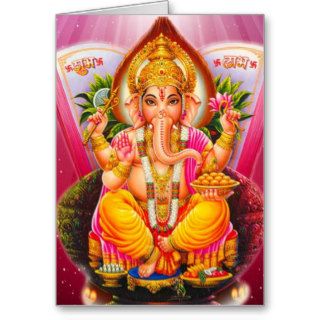 Ganesh Ganesha Ganapati Hindu Elephant Deity Cards