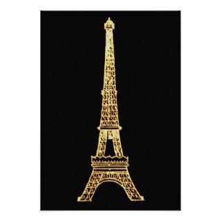 Vintage Steampunk French Chic Paris Eiffel Tower Custom Invites