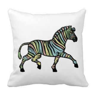 Zebra of a different color pillows