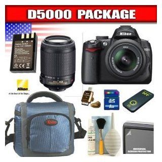 Nikon D5000   Digital camera   SLR   12.3 Mpix   Nikon AF S DX 18 55mm and 55 200mm lenses   optical zoom 3 x   supported memory SD, SDHC  Camera & Photo